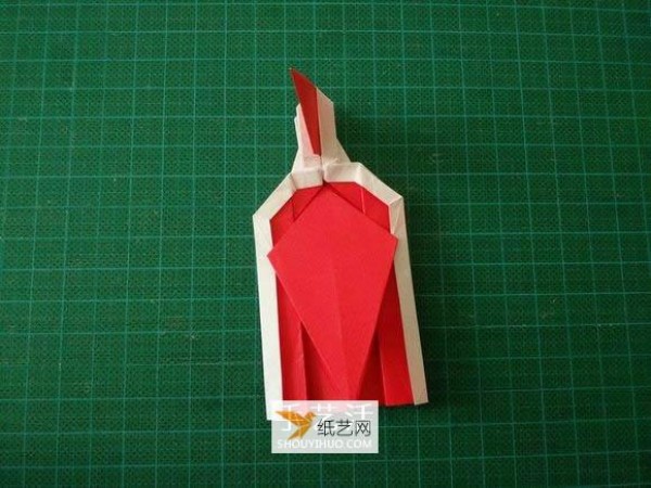 Detailed illustrated tutorial on how to fold the Christmas crane