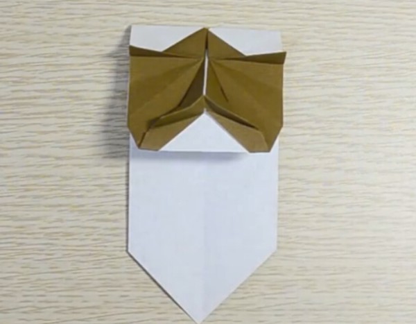 Halloween origami mask hand-making tutorial teaches you a smiling old man mask