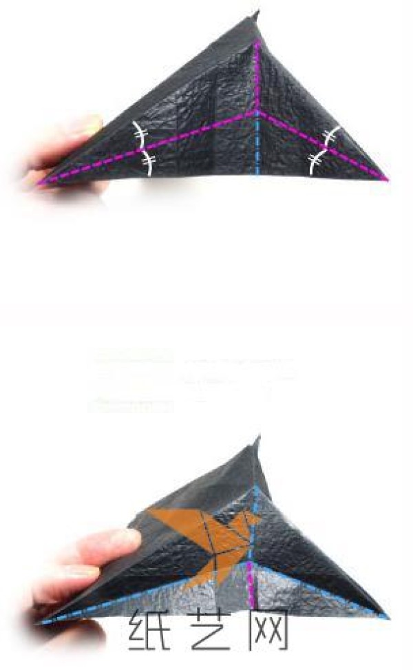 Detailed tutorial on making magical standing origami paper cranes