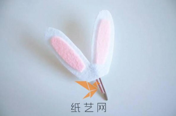 Cute non-woven bunny ears shoe decoration making tutorial