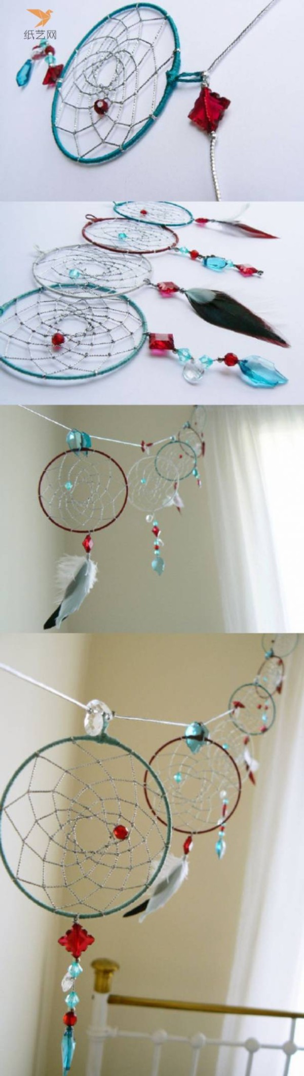 Knitting tutorial Knitting dream catcher making tutorial