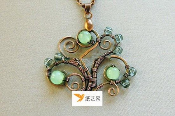 Use copper wire to make exquisite and personalized wire necklaces