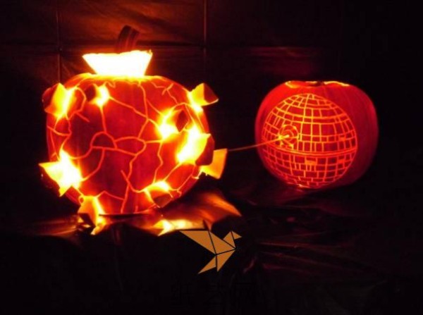 Death Star Pumpkin Lantern Halloween Lantern Making Tutorial