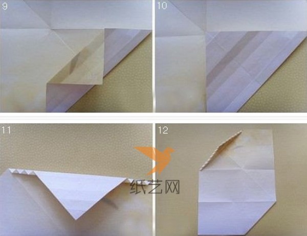 Origami feather envelope tutorial