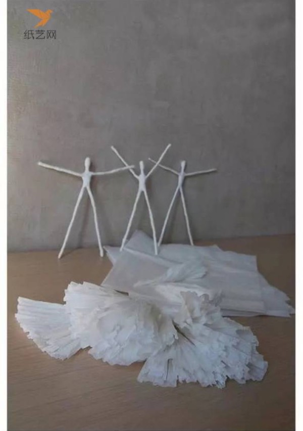 Paper Craft Tutorial Paper Craft Tutorial of a Dancing Girl Made from Wire and Tissue Paper