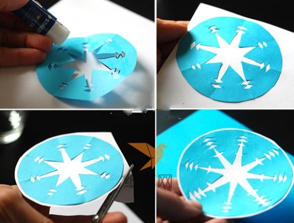 Beautiful paper-cut snowflake creative decoration small production