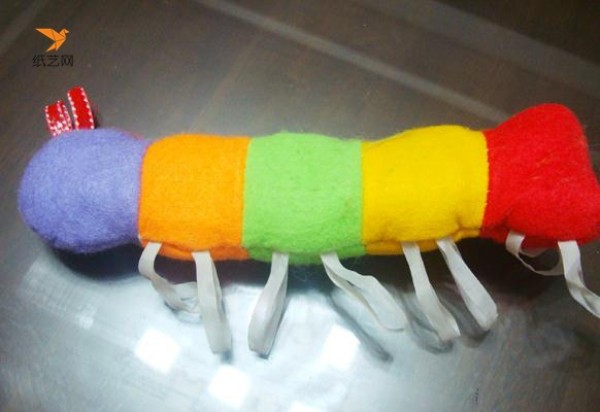 Tutorial on how to make cute handmade caterpillar toys