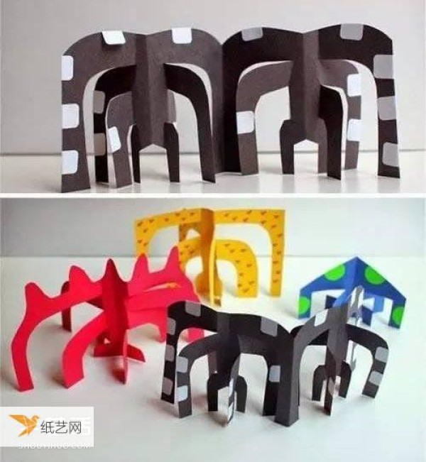 Tutorial for young children to make small handicrafts using cardboard