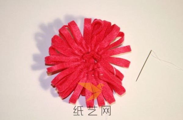 Simple handmade fabric flower making tutorial