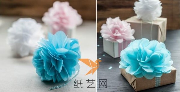 Beautiful paper flower Christmas gift decoration tutorial