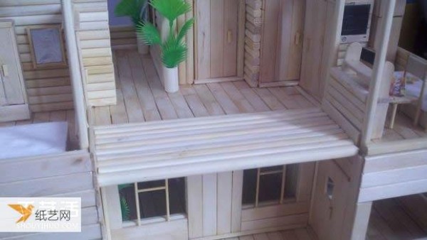 A complete step-by-step guide to hand-making a realistic villa model using disposable chopsticks