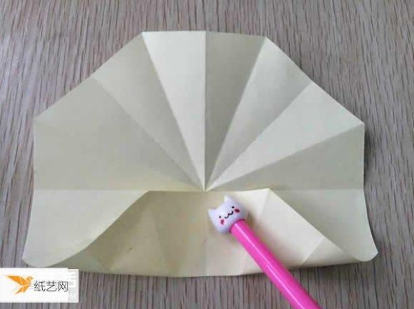 Illustrated tutorial on folding method of beautiful babaihua