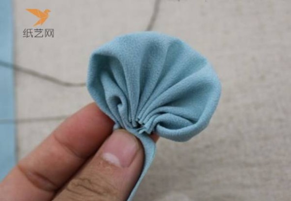 Fabric Art Tutorial Fabric Chiffon Flower Decoration Hair Tie DIY Making Tutorial