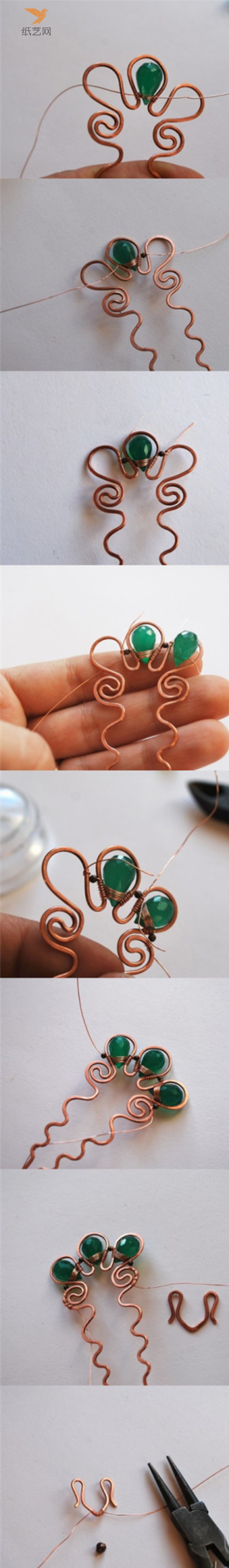 Beaded Tutorial for Slim Chinese Style Retro Beaded Hairpin