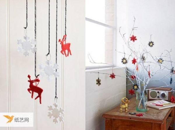 Personalized holiday packaging and wall hangings full of wonderful Christmas atmosphere