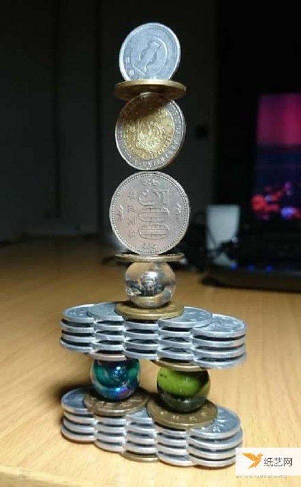 A great balancing act. The coin balancing game is very enjoyable.