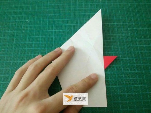 Detailed illustrated tutorial on how to fold the Christmas crane