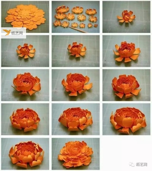 26 large paper flower tutorial templates are here!