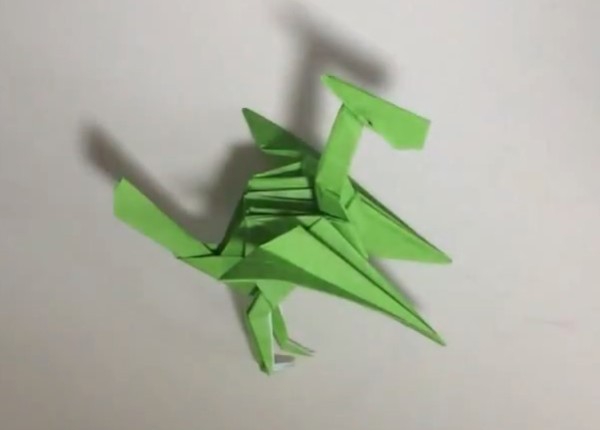 Origami Monster Hunter colorful bird handmade origami video tutorial