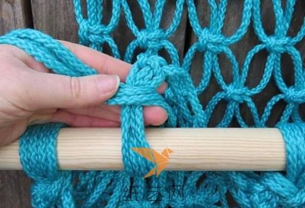 Very high-end handmade hanging chair weaving tutorial