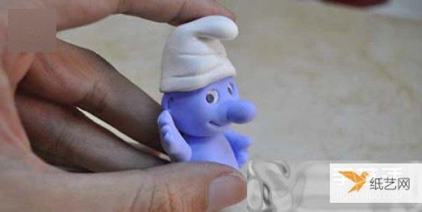 An illustrated tutorial on how to make a Smurf using ultra-light clay