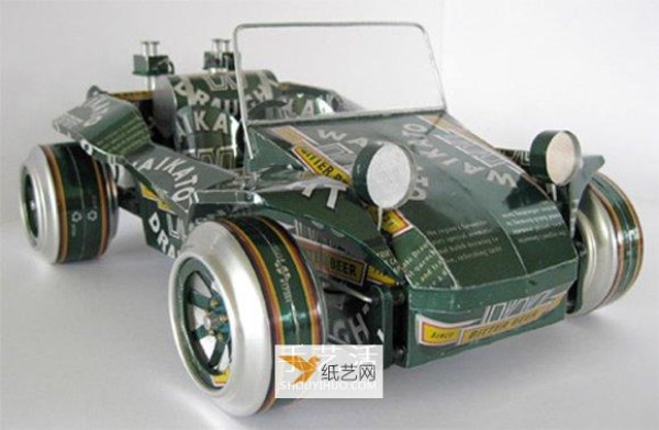 Use cans to create beautiful car model works