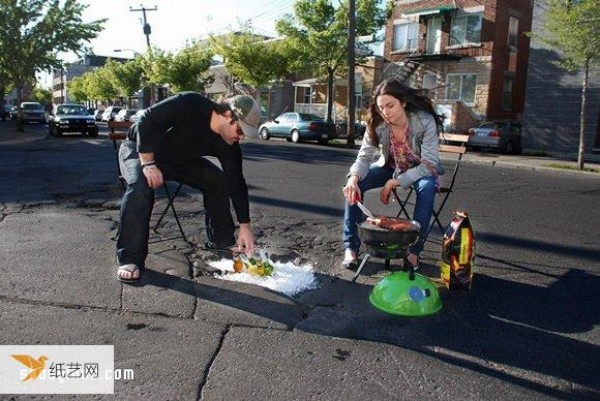 Potholes on the road have endless uses for environmental protection. The appeal is very interesting.