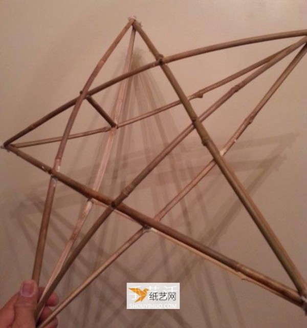 How to make three-dimensional star Christmas lights