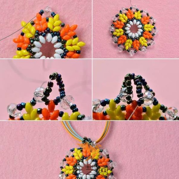 Beautiful beaded necklace making tutorial