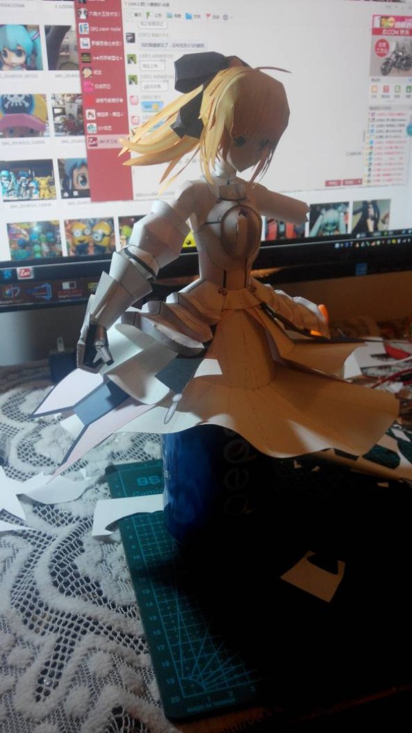 Guzi One Piece King SABER Papercraft Tutorial