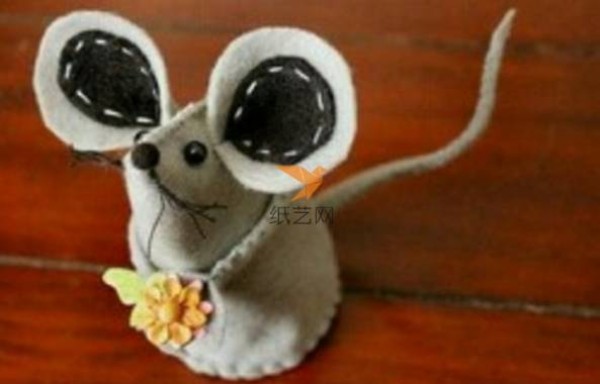 Non-woven fabric big-eared mouse making tutorial Non-woven fabric tutorial