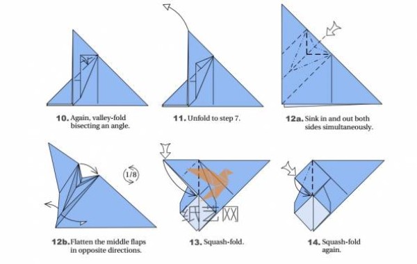 Halloween origami bat origami tutorial