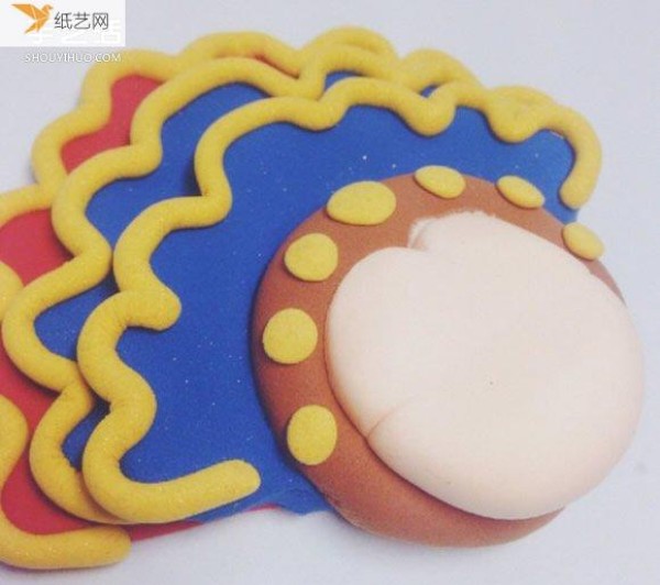 Super cute opera-style personalized Monkey King pendant made of ultra-light clay