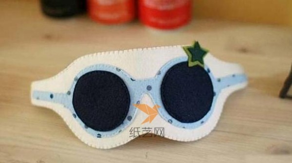 Tutorial on cute sleep mask made from non-woven fabric