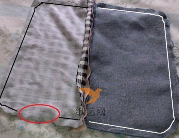 Tutorial on how to make a beautiful pencil case from old jeans