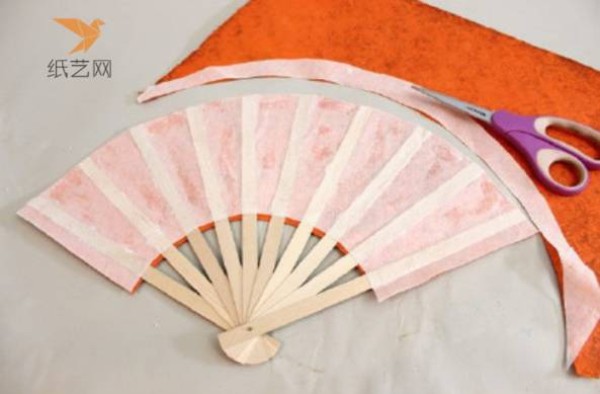 Tutorial on turning waste into treasure Tutorial on making wooden bone brocade folding fan