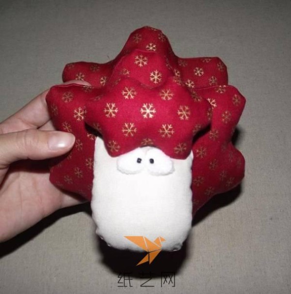 Festive fabric lamb doll, mascot for the Year of the Sheep