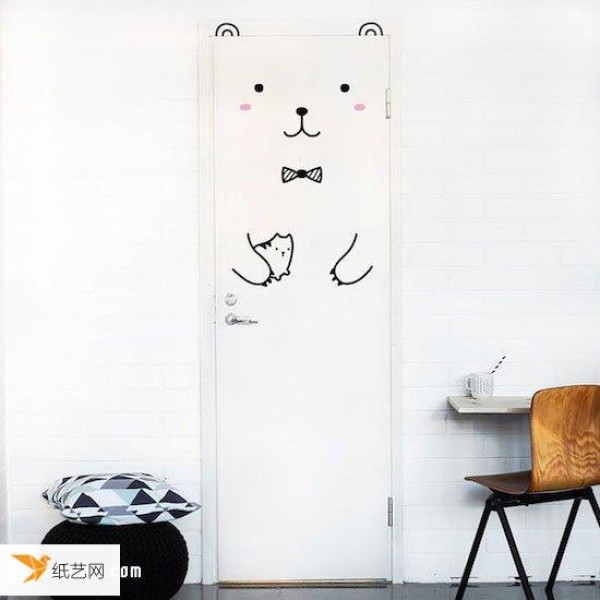 Cute and charming healing door sticker that can’t be blocked by closing the door