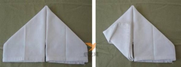 Illustrations of napkin folding