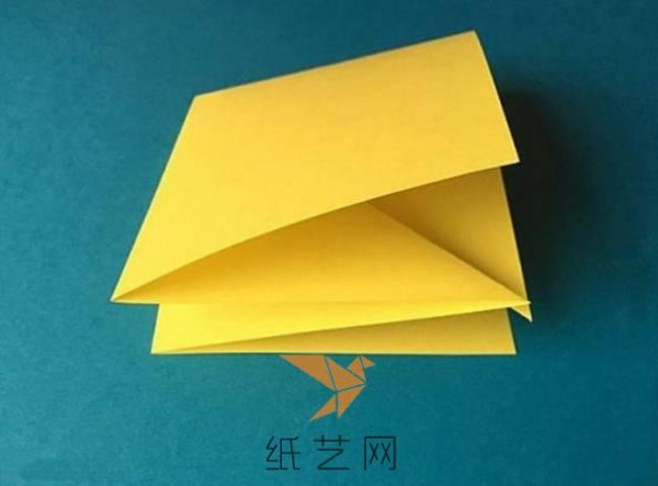 A family of cute childrens origami chicks