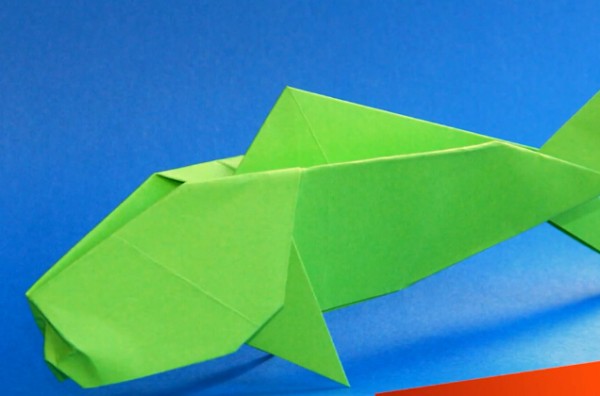 How to make origami fish? Handmade origami fish video tutorial