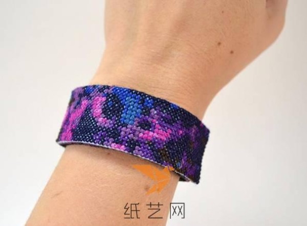 Beautiful starry sky cross stitch bracelet making tutorial