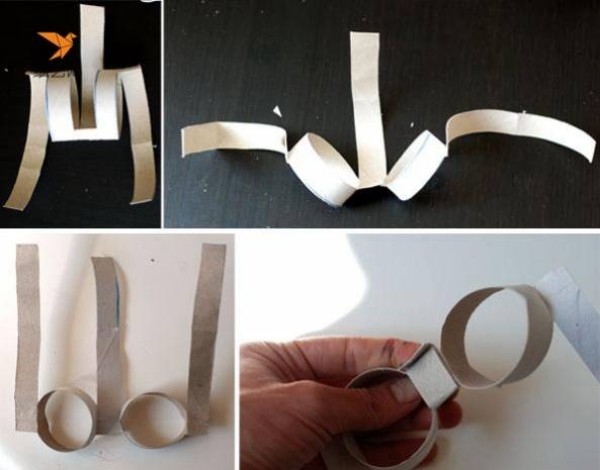 Tutorial on how to make fashionable glasses by turning waste paper tubes into treasures