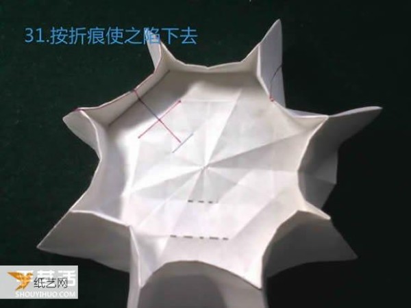 Comprehensive display of three methods and steps for folding eight-petal flowers