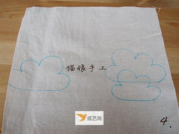 Use non-woven fabric to make beautiful Xiangyun table mats