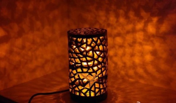 Ceramics DIY handmade shop hollow lamp tutorial sharing