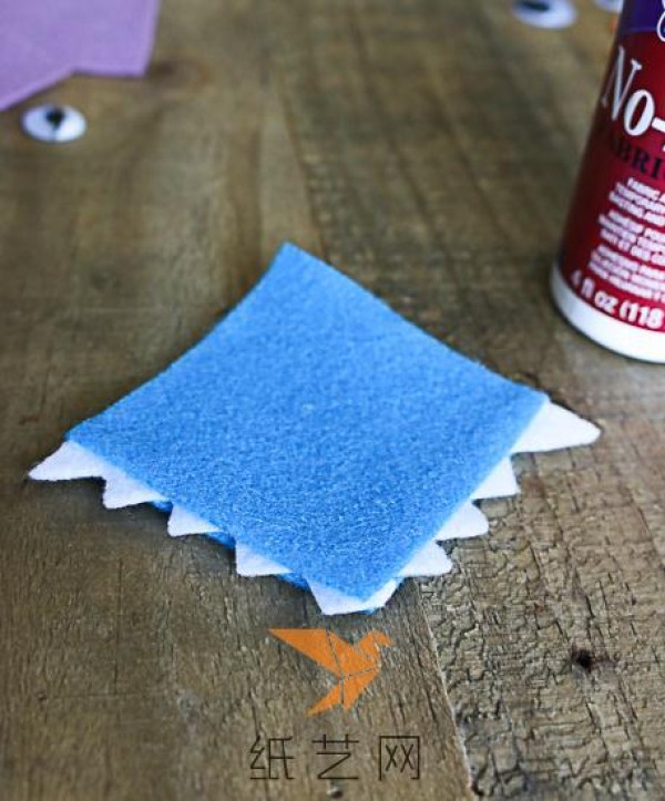 Tutorial on making cute non-woven book corner bookmarks