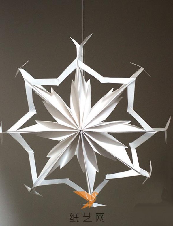 Beautiful paper cut snowflake Christmas decoration making tutorial