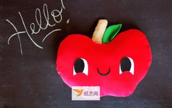 How to make your own red apple pillow according to the drawings