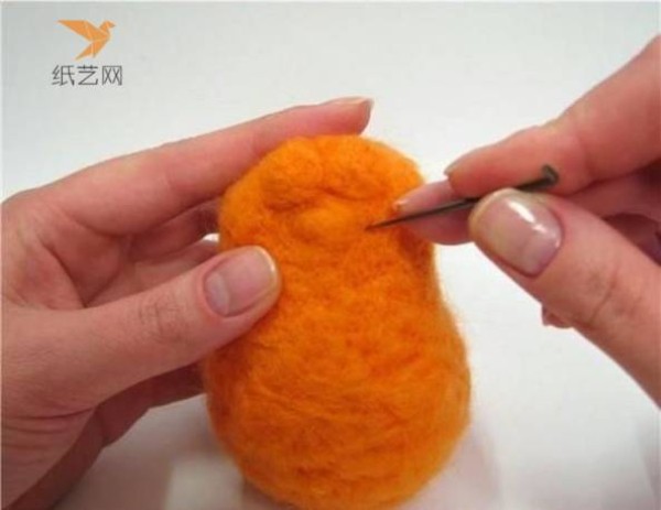 Wool felt tutorial, vivid wool felt Garfield DIY making tutorial